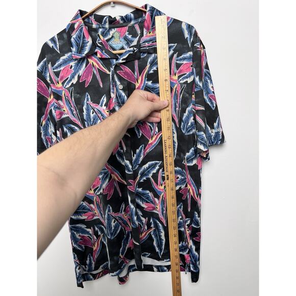 Chubbies Shirt Mens M Performance Polo Birds Of Paradise Hawaiian Golf Beach - Picture 8 of 8